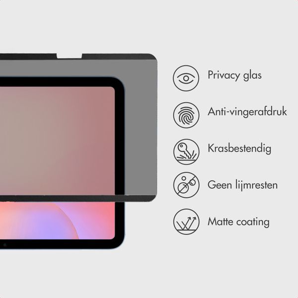 Accezz Magnetische Privacy Screenprotector Samsung Galaxy Tab S10 Lite / S10 FE / S9 FE / S9 / S8 / S7