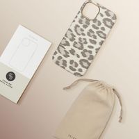 Selencia Sabi Back Cover Panther Print with MagSafe Apple iPhone 14 - Soft Ivory