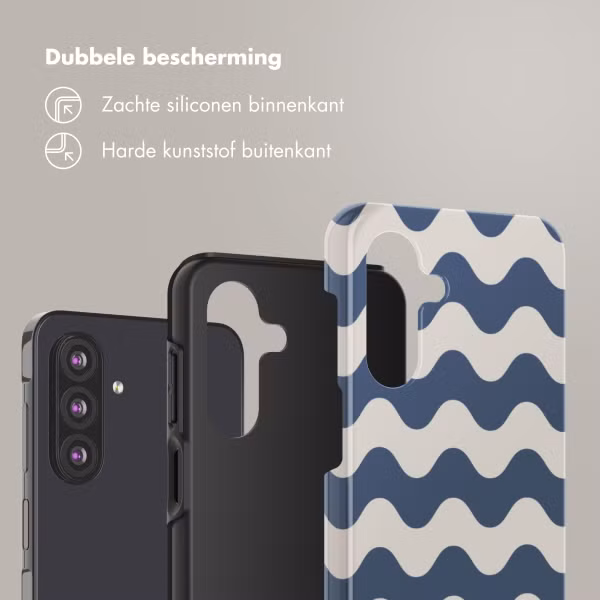 Selencia Vivid Backcover Samsung Galaxy A26 - Wave Vibes Classic Blue