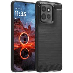 imoshion Brushed Backcover Motorola Thinkphone 25 / Motorola Edge 50 Neo / Edge 60 Neo - Zwart