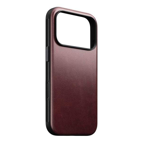 Nomad Modern Horween Leather Case Apple iPhone 17 Pro - Burgundy