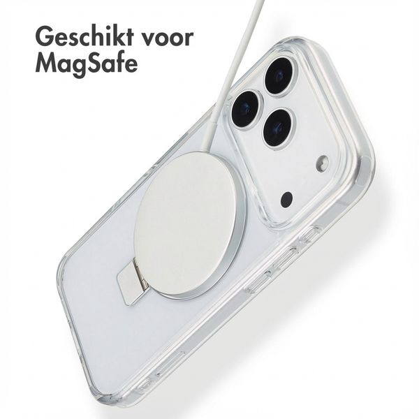 Accezz Ring Stand Backcover met MagSafe Apple iPhone 17 Pro Max - Transparant
