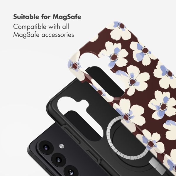 Selencia Vivid Back Cover with MagSafe Samsung Galaxy S26 - Choco Flower Pop