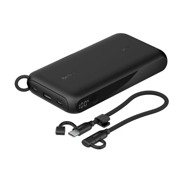 Belkin BoostCharge Power Bank 10,000 mAh - with display - Black
