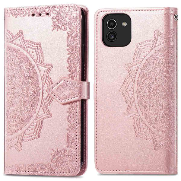 imoshion Mandala Bookcase Samsung Galaxy A03 - Rosé Goud