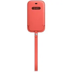 Apple Leather Sleeve MagSafe Apple iPhone 12 (Pro) - Pink Citrus