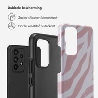 Selencia Vivid Backcover Samsung Galaxy A53 - Colorful Zebra Old Pink