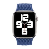 Apple Gevlochten solobandje Apple Watch Series 1 - 11 / SE / Ultra (44/45/46/49 mm) - Maat 4 - Atlantic Blue