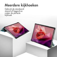 imoshion Trifold Design Bookcase Lenovo Tab P12 - Groene Plant