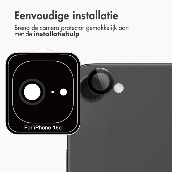 imoshion 2 Pack Camera lens protector Apple iPhone 16e - Zwart