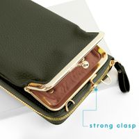 imoshion Vegan Lederen Telefoontasje Crossbody - Groen