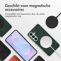 Accezz MagSafe Leather Backcover Samsung Galaxy S26 Plus - Cedar Green