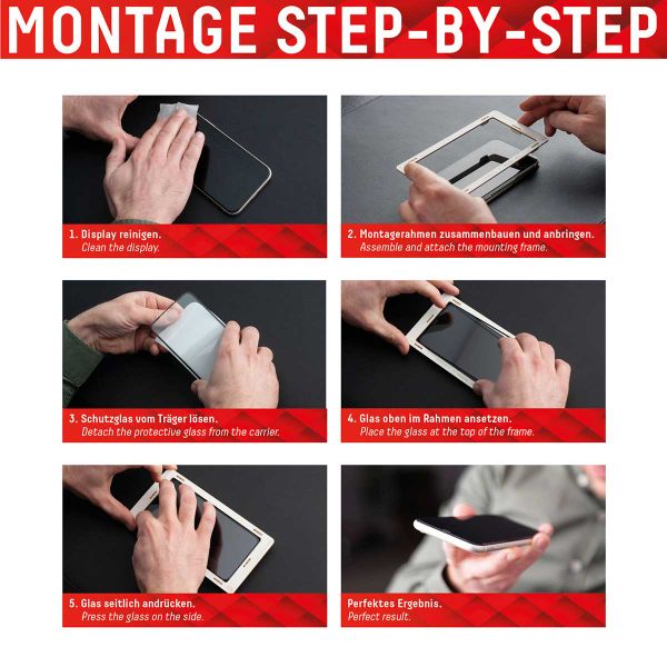 Displex Screenprotector Privacy Glass Full Cover Apple iPhone 14 / 13 / 13 Pro