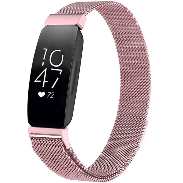 imoshion Milanees magnetisch bandje Fitbit Inspire - Maat S - Roze