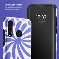 Selencia Vivid Tough Backcover Huawei P30 Lite - Modern Bloom Sapphire Blue