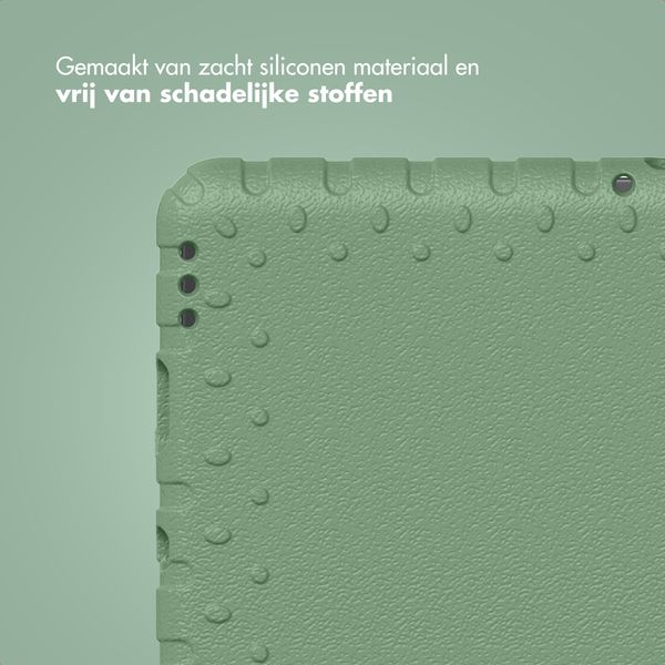 imoshion Kidsproof Backcover met handvat Samsung Galaxy Tab A11 / A9 8.7 inch - Olive Green