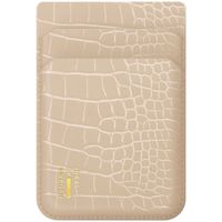 iDeal of Sweden MagSafe / Magnetic Card Holder - Warm Beige Croco