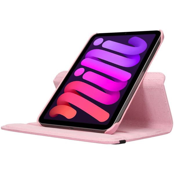 imoshion 360° draaibare Bookcase iPad Mini 7 (2024) / iPad Mini 6 (2021) - Roze