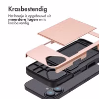 imoshion Backcover met pasjeshouder Apple iPhone 16 - Rosé Goud