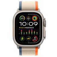 Apple Trail Loop Band Apple Watch Series 1 t/m 10 / SE / Ultra (2) (44/45/46/49 mm) - Maat M/L - Oranje / Beige