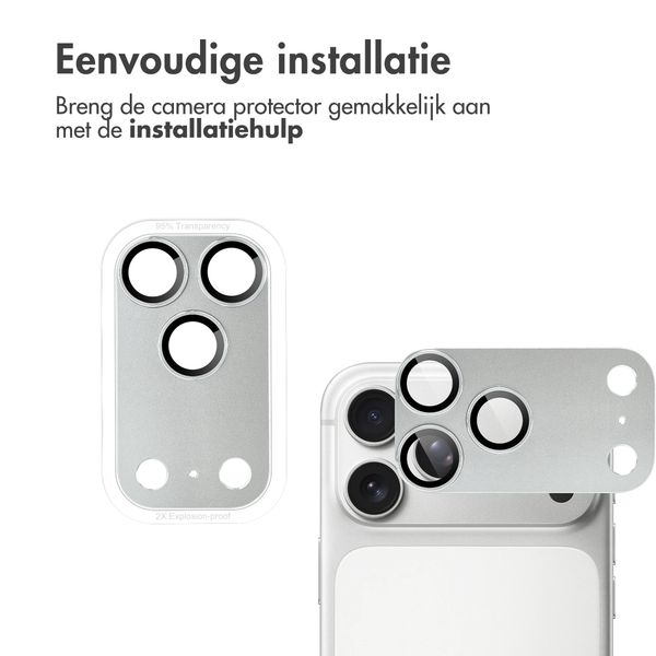 imoshion Camera Protector Glas 2 Pack voor de Apple iPhone 18 Pro Max - Silver