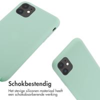 imoshion Siliconen hoesje met koord iPhone 11 - Mintgroen