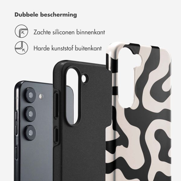 Selencia Vivid Backcover Samsung Galaxy S23 - Art Wave Black