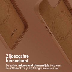 Accezz MagSafe Leather Backcover Apple iPhone 13 - Sienna Brown