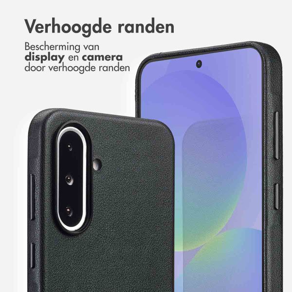 Accezz MagSafe Leather Backcover Samsung Galaxy A36 / A56 - Onyx Black