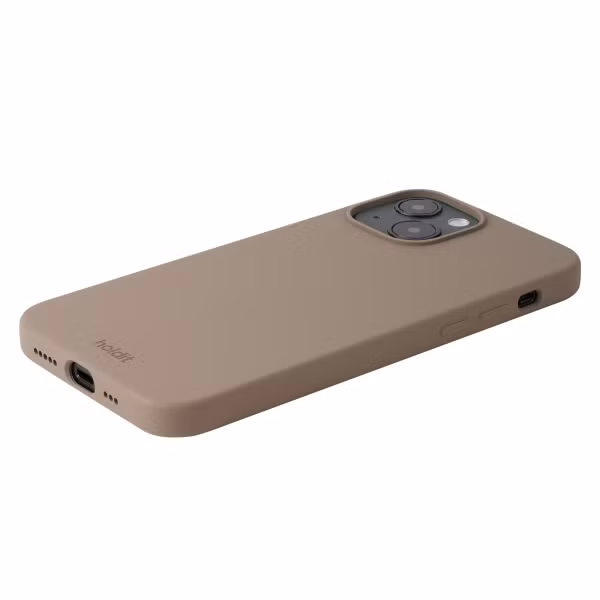 Holdit Silicone Case Apple iPhone 14 / 13 - Mocha Brown