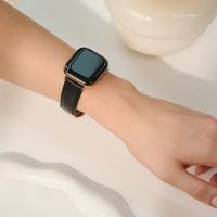 Burga Genuine Leather Band Apple Watch Series 1 - 11 / SE / Ultra (44/45/46/49 mm) - Don't Text / Gold