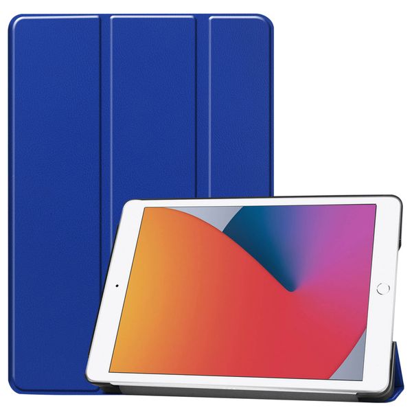 imoshion Trifold Bookcase iPad 7 (2019) / iPad 8 (2020) / iPad 9 (2021) 10.2 inch - Cobalt Blue