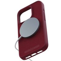 Njorð Collections Suède Comfort+ Case MagSafe iPhone 15 Pro - Red