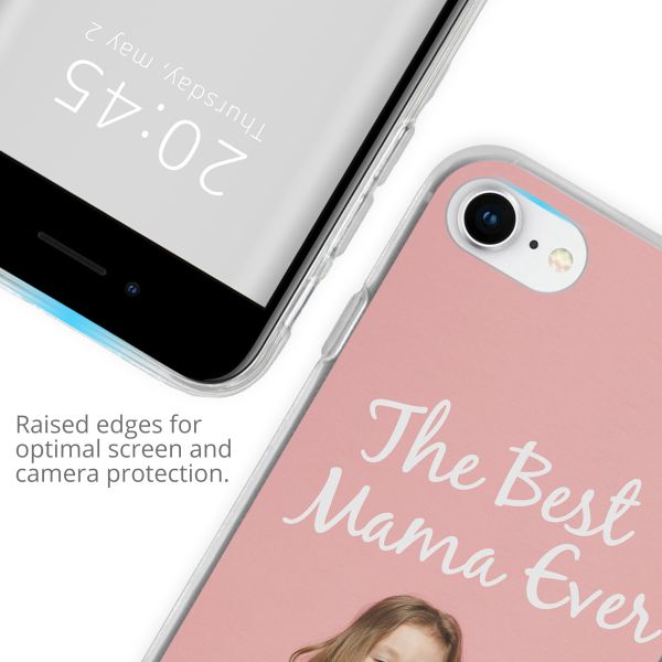 Ontwerp je eigen Apple iPhone SE (2022 / 2020) / 8 / 7 gel hoesje - Transparant