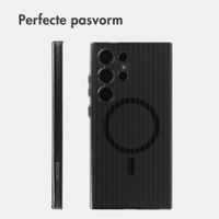 Accezz Lite Backcover met MagSafe | Fluted | Samsung Galaxy S24 Ultra - Zwart
