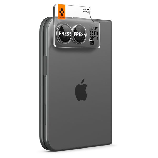 Spigen Optik Pro EZ Fit Lens Protector 2-pack Apple iPhone Duo - White