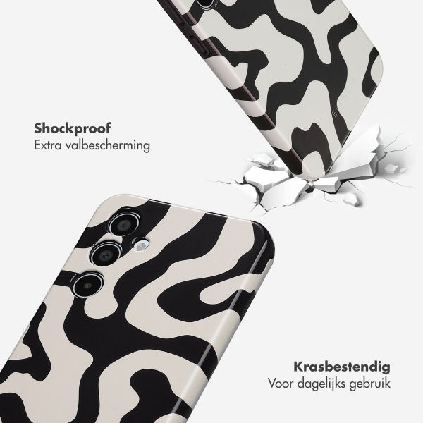 Selencia Vivid Backcover Samsung Galaxy A35 - Art Wave Black