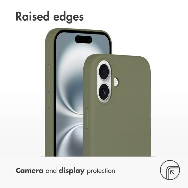Accezz Liquid Silicone Back Cover with MagSafe Apple iPhone 16 - Cooper Green