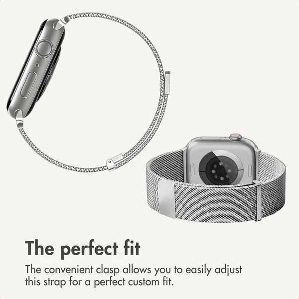 imoshion Milanese Magnetic Band Apple Watch | 44/45/46/49 mm - Silver