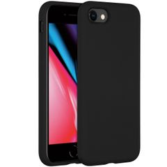 Accezz Liquid Silicone Backcover Apple iPhone SE (2022 / 2020) / 8 / 7 - Zwart