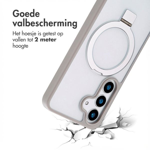 Accezz Ring Stand Backcover met MagSafe Samsung Galaxy S25 Plus - Grijs