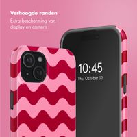 Selencia Vivid Tough Backcover met MagSafe iPhone 15 - Wave Vibes Lipstick