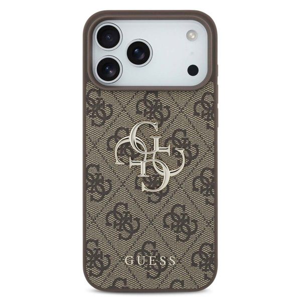 Guess 4G Metal Logo Backcover Apple iPhone 17 Pro - Bruin