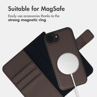 imoshion Detachable 2-in-1 Luxury Bookcase Apple iPhone 17e / 16e - Brown