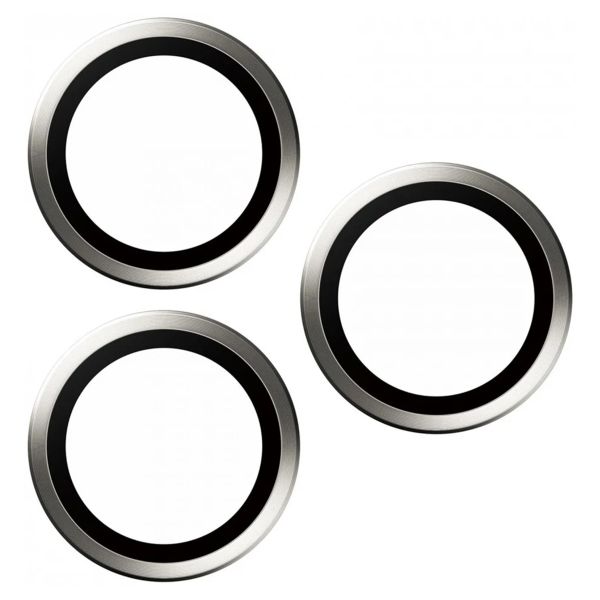 PanzerGlass Camera Protector Hoops Optic Rings Apple iPhone 15 Pro / 15 Pro Max - White Titanium