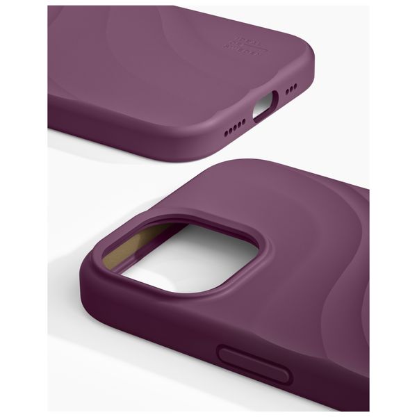iDeal of Sweden Soft Swirl Silicone MagSafe Case Apple iPhone 17e / 16e / 15 / 14 / 13 - Velvet Plum