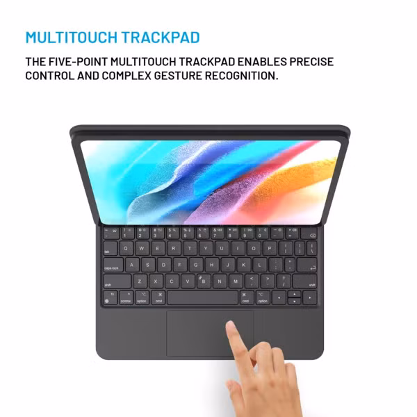 Fixed Typee QWERTY keyboard case Apple iPad 11 (2025) 11 inch A16 / iPad 10 (2022) 10.9 inch - Zwart