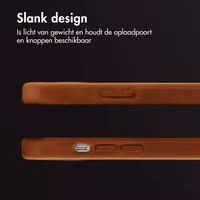 Accezz Vintage Leather Magsafe Backcover Apple iPhone 13 - Tabacco Cognac