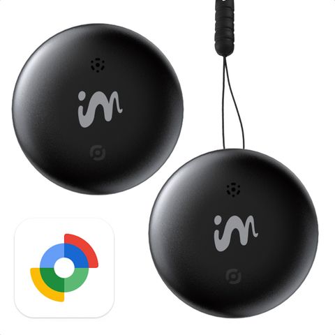 imoshion Wireless Tag - Bluetooth Tracker voor Android - 2 pack - Zwart