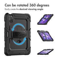 Accezz Rugged Back Cover with shoulder strap Apple iPad Air 5 (2022) / Air 4 (2020) - Black